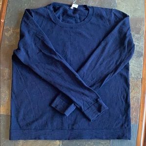 Navy lightweight J Crew sweater